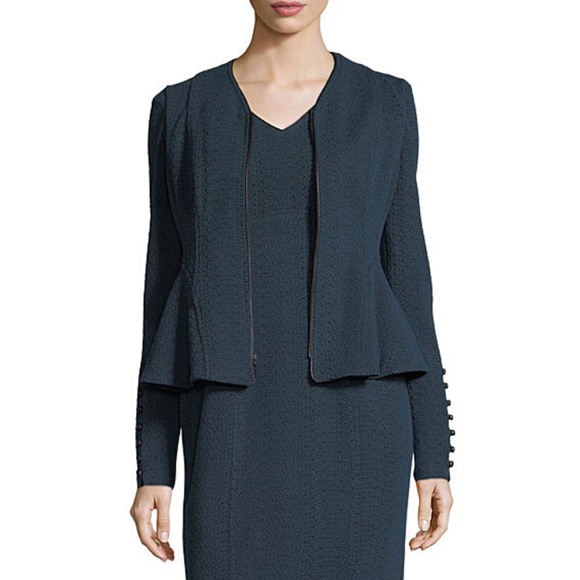 Nanette Lepore Ava Zip-Front Textured Knit Jacket - Worn on TV - Picture 2 of 10